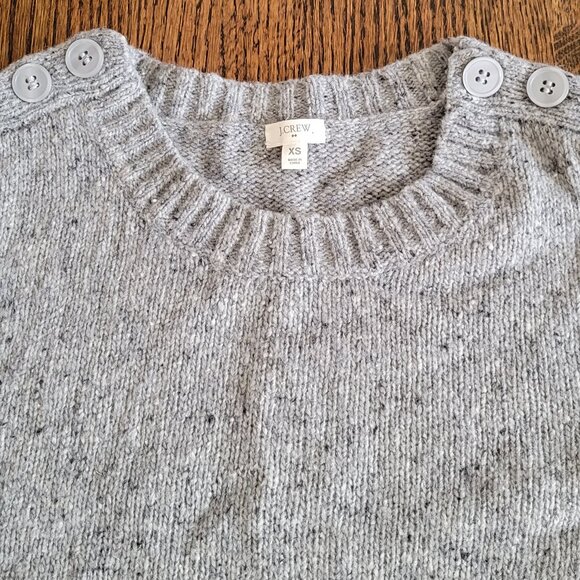 J. Crew Lambs Wool Gray Crew Neck Sweater Women's Size XS J. Crew - Picture 5 of 12
